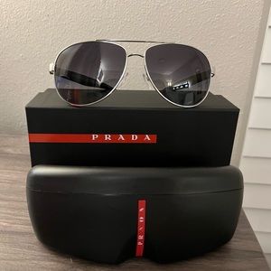 Worn a few times Prada aviator sunglasses